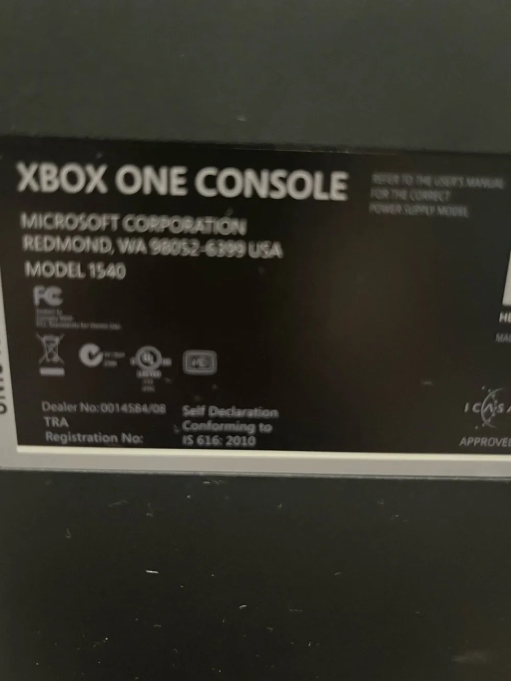 Xbox One in Black
